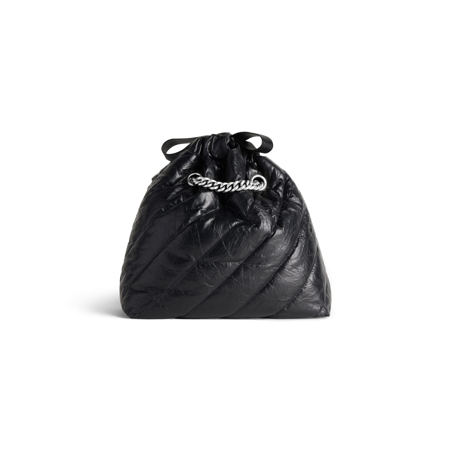 WOMEN'S CRUSH SMALL TOTE BAG QUILTED IN BLACK